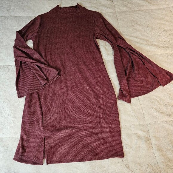 Anrabess Women's Mock Neck Long Sleeve Bodycon Mini Size M. Excellent Condition! - Picture 2 of 6